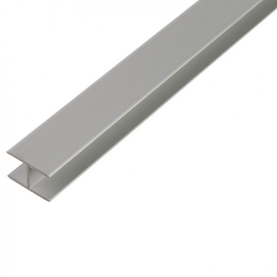 Hliníkový profil H, 22x13,5x1,5mm, 100cm, stříbrný elox