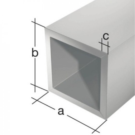 Hliníkový profil A0, 25x25x1,5mm, 100cm, stříbrný