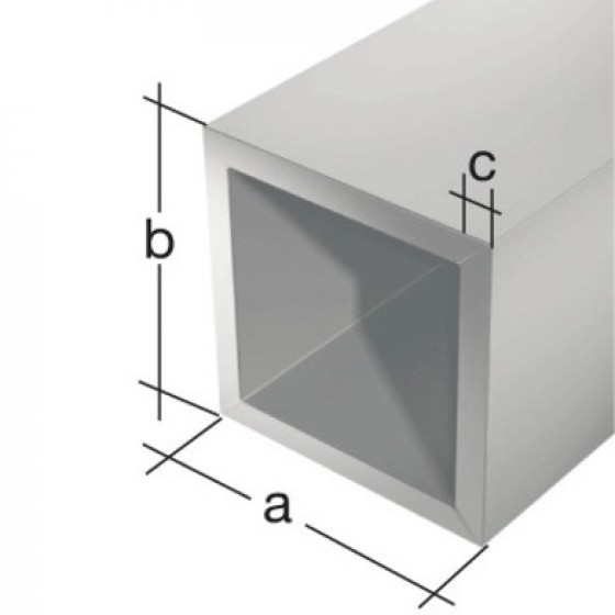 Hliníkový profil A0, 25x25x1,5mm, 100cm, stříbrný elox