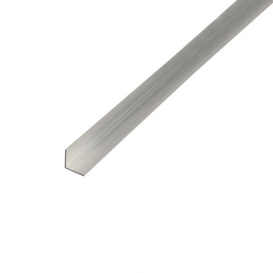 Hliníkový profil L, 10x10x1mm, 100cm, stříbrný