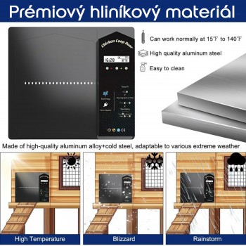 Automatické otevírání a zavírání kurníku Ollewiellan, posuvná dvířka s časovačem a senzorem + akumulátor