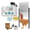Automatická dvířka kurníku - strojek Poultry kit Premium 230V + 4x baterie AA, sada s dvířky 30 x 40 cm