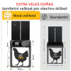 Automatická dvířka kurníku Automatic 30,5 x 40,5 cm, Extra velká hliníková dvířka, světelný senzor, časovač, 3x AA baterie