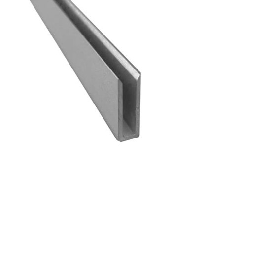 Hliníkový profil U - vodící hliníková ližina pro dvířka kurníku, 2 x 100 cm, 16 x 5 mm, drážka 3 mm, stříbrný elox 