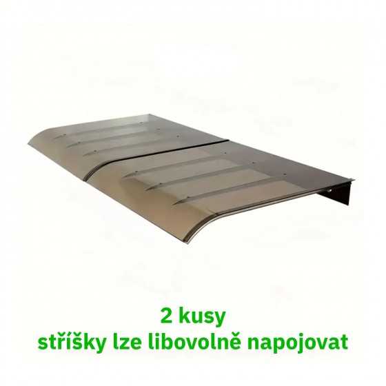 Stříška pro automatická dvířka kurníku, hnědá ochrana pro dvířka i okna, povětrnostně odolná s polykarbonátu 40 x 40 cm Stříška pro automatická dvířka kurníku, hnědá ochrana pro dvířka i okna, povětrnostně odolná s polykarbonátu 40 x 40 cm