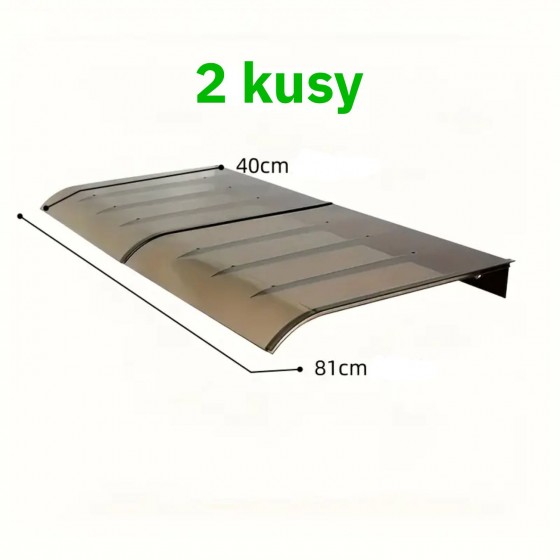 Stříška pro automatická dvířka kurníku, hnědá ochrana pro dvířka i okna, povětrnostně odolná s polykarbonátu 40 x 40 cm Stříška pro automatická dvířka kurníku, hnědá ochrana pro dvířka i okna, povětrnostně odolná s polykarbonátu 40 x 40 cm