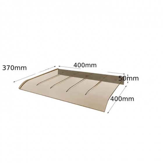 Stříška pro automatická dvířka kurníku, hnědá ochrana pro dvířka i okna, povětrnostně odolná s polykarbonátu 40 x 40 cm Stříška pro automatická dvířka kurníku, hnědá ochrana pro dvířka i okna, povětrnostně odolná s polykarbonátu 40 x 40 cm