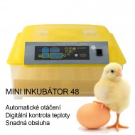 Líheň automatická digitální inkubátor na 48 vajec