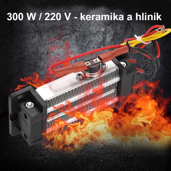 Topné těleso 300 W 220 V High Power keramický ohřívač