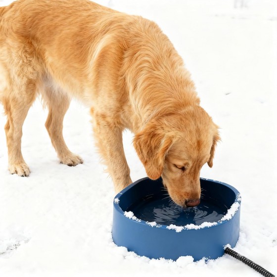 Vyhřívaná miska pro psy a jiná zvířata 3,5 l, regulace teploty 25–35 °C, bez BPA, 2m ocelový kabel, zabraňuje zamrznutí vody Vyhřívaná miska pro psy a jiná zvířata 3,5 l, regulace teploty 25–35 °C, bez BPA, 2m ocelový kabel, zabraňuje zamrznutí vody