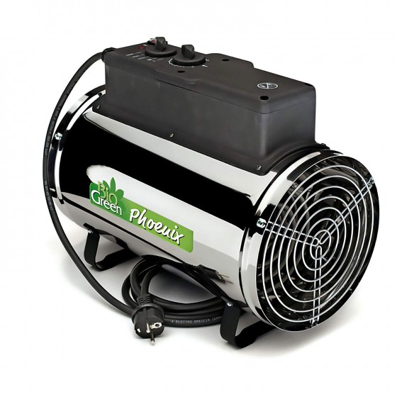 Vytápění skleníku BioGreen Phoenix 2800 W, 3 stupně, multifunkční vytápění s nerezovým pláštěm Vytápění skleníku BioGreen Phoenix 2800 W, 3 stupně, multifunkční vytápění s nerezovým pláštěm