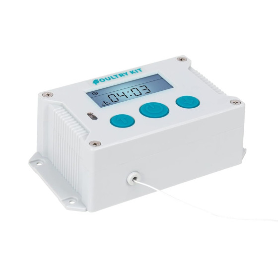 Automatické otevírání a zavírání kurníku Poultry kit Komplet 250x330 S, 230V + Solární panel 2000 mAh, kompletní sada s dvířky