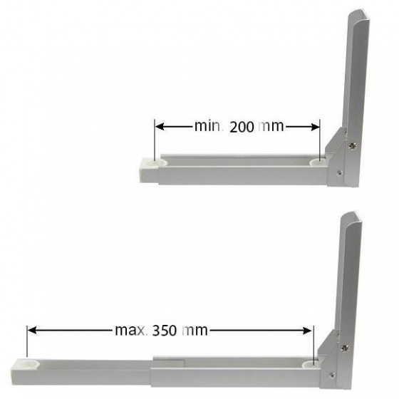 Polička 104 x 25 cm pro zahradní skleníky GAMPRE SANUS  černá