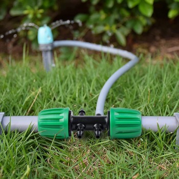 Univerzální T-kus, využijte pro rozvod na standardní zahradní hadici 1/2 nebo 16 mm rozvodnou trubku