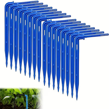 Zavlažovací jehla, 10x kapkovací jehla ke kořenům 10 cm, bez regulovaného výtoku, připojení na hadičky 4/7mm