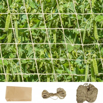 Skleníková síť 2 x 2 m na okurky a rajčata,  pevná a kvalitní síť co vydrží, oka 10 x 10 cm