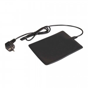 Výhřevná podložka 20 x 30 cm, 16 W, 230 V, zdroj tepla – ohřeje misku stojící na podložce, terária a kuřata 