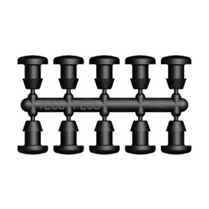 Záslepka otvoru obrubníku 10 ks, záslepka otvoru slouží k zaslepení díry nebo hadičky 4/6 mm