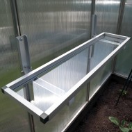 Polička 104 x 25 cm pro zahradní skleníky GAMPRE SANUS  stříbrná