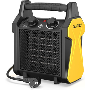 Elektrické topidlo 3000 W Dahtec, topný keramický ventilátor, vytápění skleníků s termostatem, 2 stupně topení
