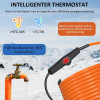 Topný kabel s termostatem, 10 metrů, 25 W/m (250W), samoregulační topný 5° až 10°C, pás ochrana proti mrazu, pro ochranu potrubí