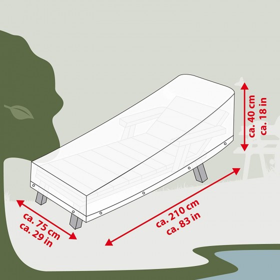 Ochranný obal na lehátko 210 x 75 x 40 cm