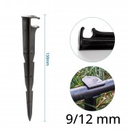 Držák pro distribuční hadice 9/12 mm, upevnění rozvodné trubky o průměru 9 - 12 mm, délka 15 cm, balení 1 kus