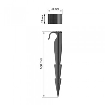 Kolík 10x pro distribuční a kapkovací hadice 16 mm 